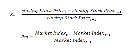 calculate stock market return